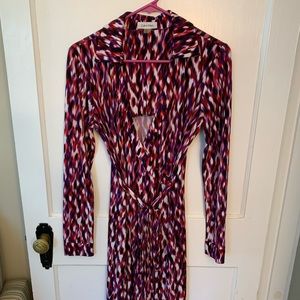 Calvin Klein Multicolored Wrap Dress